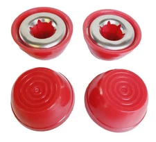 Hub Cap 1/2" Red for Steel & Wood Wagons - Compatible with Popular Models