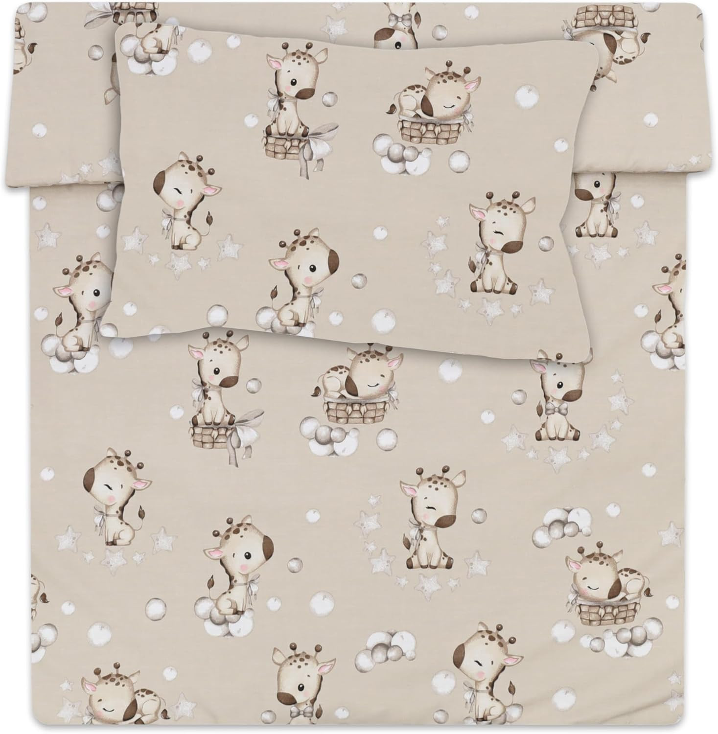 Copripiumino Lettino Neonato 90X120 Cm - Cotone Parure Di Copripiumini Bambino E