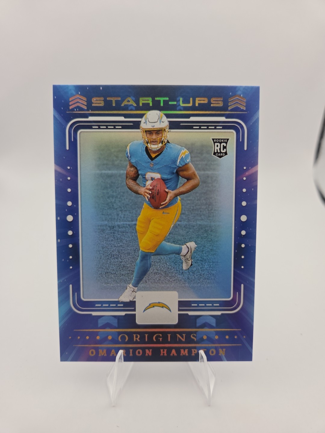 2025 NFL Panini Origins Football - Omarion Hampton Start-Ups #11 (RC) Chargers