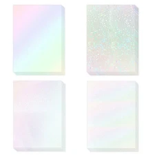 Holographic Sticker A4 Size Vinyl Lamination Stickers Waterproof Self Adhesive