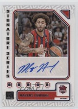 2023 Panini Donruss EuroLeague Signature Series Markus Howard #SS-HWD Auto 15bk