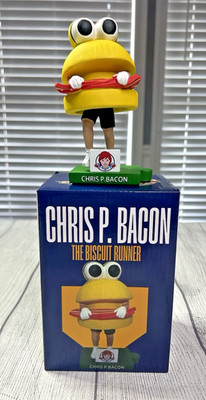Chris P Bacon Montgomery Biscuits Bobblehead SGA The Biscuit Runner Baseball NIB