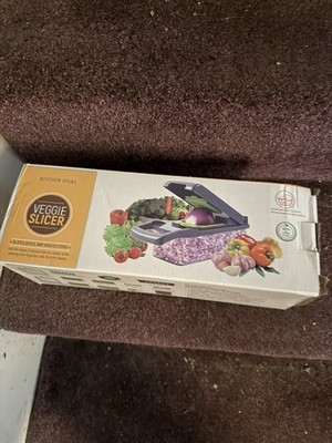 16 in 1 Gemüsehacker Obst Salat Mandoline Schneider Lebensmittel Würfelschneider Schäler UK
