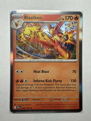 Blaziken 42/182 Holo Fresh Pull! Destined Rivals Pokemon Card | eBay