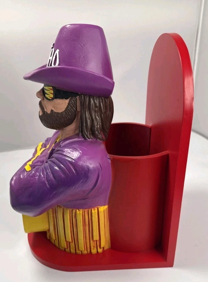 Soporte de exhibición de tienda coleccionable Randy Macho Man edición limitada Slim Jim Foto 3 de 4