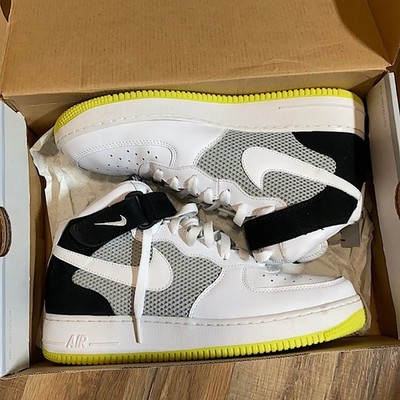 2008 Nike Air Force 1 mid volt yellow white