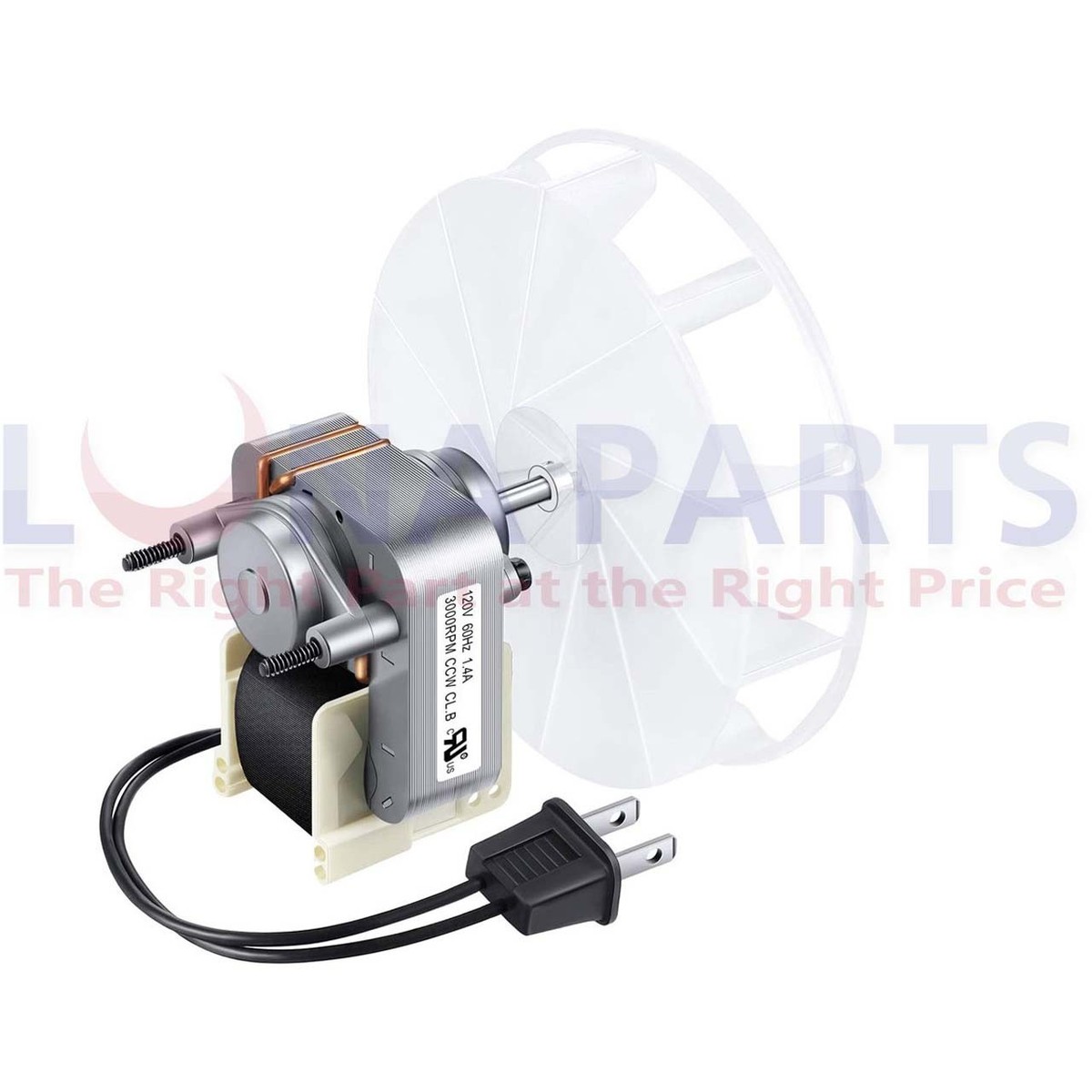 BP28 Broan Replacement Vent Fan Motor and Wheel 99080166