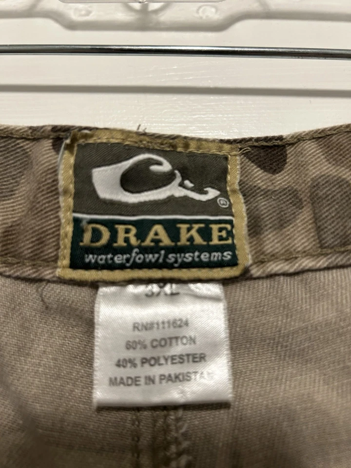 Drake Old School Camo Cargo Pants 3XL - Image 3 of 3