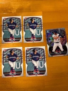 Brooks Lee 5 Card Lot W/ Bowman Chrome Mojo