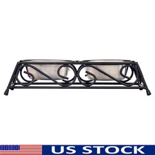 Stainless Steel Double Diner Pet Food Bowl Elevated Feeder Dogs Cats Heavy Duty