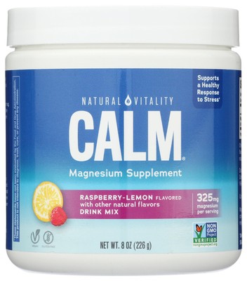 Raspberry Lemon Calm Magnesium Drink Mix, 8 OZ