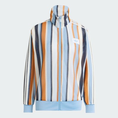 adidas Originals Damen Häkel Track Top Retro Fußball Zip Jacke KX9473 BNWT