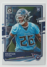 2020 Donruss Optic Football #109 Kristian Fulton RC - Tennessee Titans