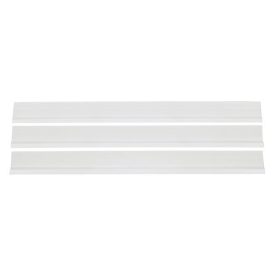 Dominator Race DOM-1100-WH, Set of 3 Rocker Panel 78 in Long Plastic White