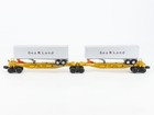 O Gauge 3-Rail Lionel 6-16322 TTUX Trailer Train Flat Car w/ Sealand Trailers — photo 1