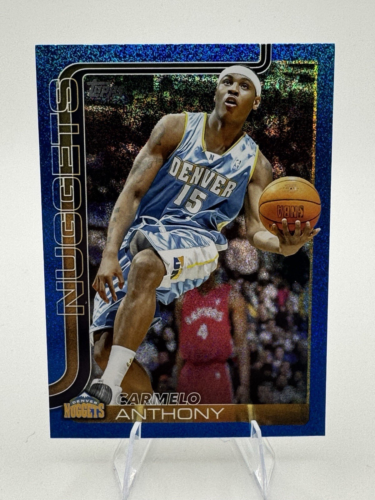 2003-04 Topps Flagship Carmelo Anthony Denver Nuggets SSP #256 Blue Parallel