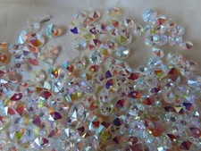 Full pack 288 Czech. Machine Cut Rivoli Disc Pendants 6mm Crystal AB.