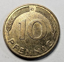 1993 D West Germany 10 Ten Pfennig - Brass Clad Steel - German - World Coin 