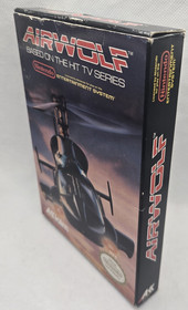 Airwolf NES Nintendo 1989 gioco con scatola no manuale testato cartuccia autentica