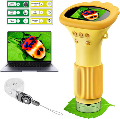Kids Microscope Pocket Microscope -1000X Portable Microscope for Kid | Photo and