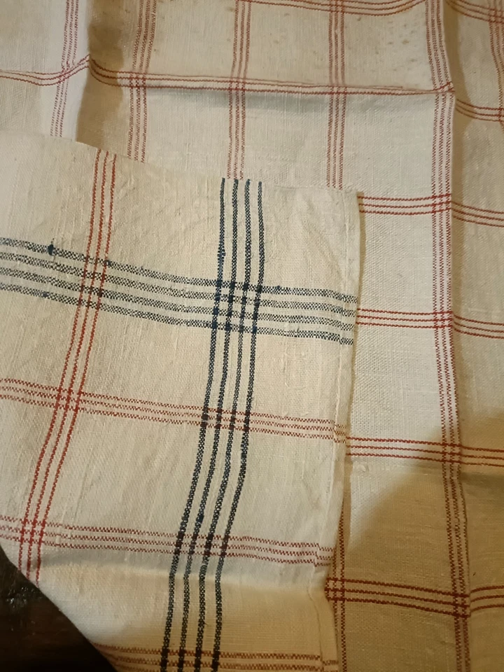 Linge ancien 6 Torchons en Metis Neuf Anciens XIXeme, 65 x 64 cm - Photo 3/4