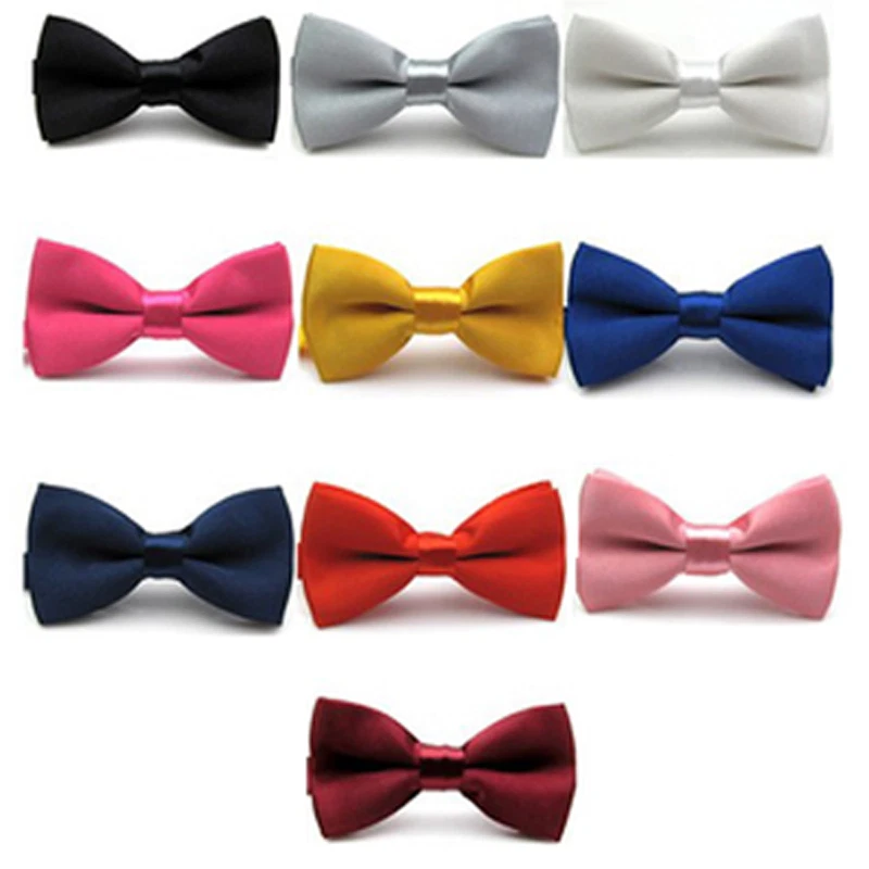 10 PIEZAS Pajarita de Satén Pre Atada para Bebé Niño Boda Fiesta Esmoquin Pajarita Corbata Foto 2 de 4