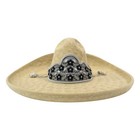 Sombrero MEX 59 Embroidered Charro Mexican Toquilla