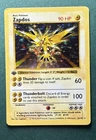 Pokemon Zapdos Base Set 16 1st Edition Holo NM