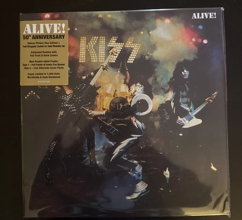 KISS - ALIVE! 50th Anniversary PICTURE DISC Ltd Ed 454/1000 Dinged Corner Sealed