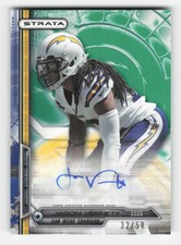 2014 Topps Strata #127 Jason Verrett Autographs Emerald #/50