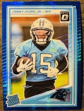 2025 Panini Donruss Optic Jimmy Horn Jr. Rated Rookie Blue Hyper Prizm #281