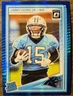 2025 Panini Donruss Optic Jimmy Horn Jr. Rated Rookie Blue Hyper Prizm #281