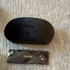 Tom Ford Black Hard Flip Top Case for Glasses Sunglasses with Cleaning Cloth