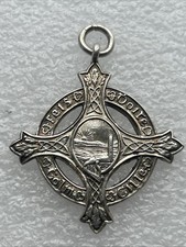 Medaglia d'argento irlandese Dublino - 1961 Derry Feis Watch Fob - Irlanda Hallmarks