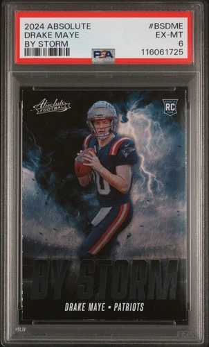 2024 PANINI ABSOLUTE BY STORM #BSDME DRAKE MAYE PSA 6