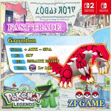 ✨6IV NORMAL Groudon + EVS 🚀 POKEMON LEGENDS ZA ✨Online delivery⚡