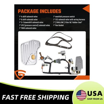 Transmission Solenoid Kit For 1993-2013 Chevy GMC EPC Shift TCC 3-2 PWM