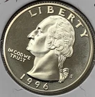 1996 S Washington Quarter - DCAM Proof - From Silver Proof Set