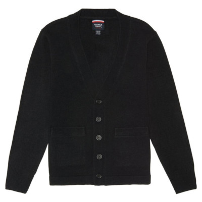 Kids Black Sweater X9000-BLK V-Neck Cardigan French Toast Uniform