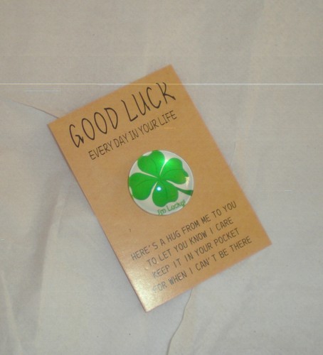 New Good Luck Everyday of Your Life Card with 4-Leaf Clover Thoughtful Keepsake