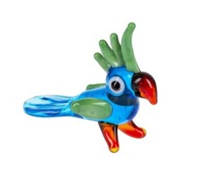 Ganz World Miniature Mini Glass Collectible Figurine COCKATIEL BIRD 1"