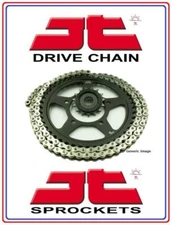 JT X1R HD X-Ring Silver Chain + Quiet Sprockets For Yamaha FZS600 Fazer 98-03