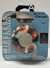 Aconic Waterproof Bluetooth Wireless Shower Speaker Red White  Blue