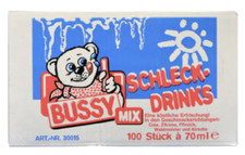 Bussy Schleck-Drinks Mix Wassereis Gefrierzubereitung 5 Sorten 100x 70ml