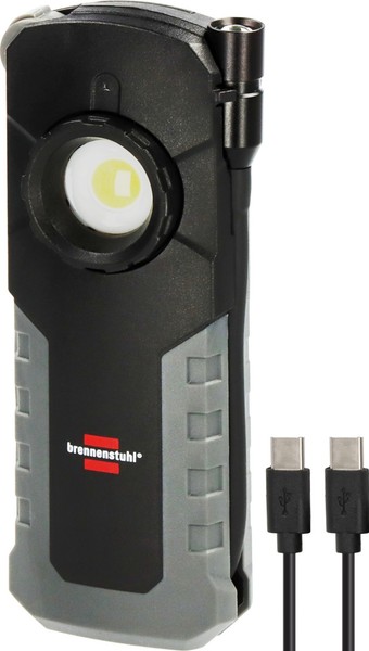 Brennenstuhl Led Akku Handlampe Hl 1000 Acw 1000+380 Lm Arbeitsleuchte Magnet-image