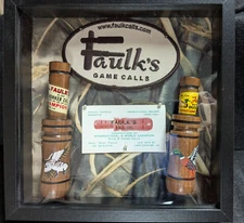 Faulk's Game Call Vintage Box Set #9 Hand-painted H-100 & WA-33A with Patch