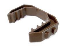 Fensterklammer braun Windstopper Fenster Zugluftstopper Kunststoff