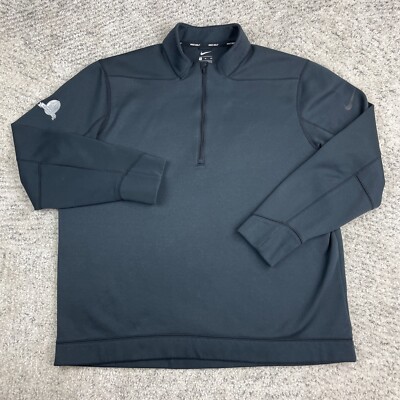 Nike Golf Sweater Mens XL 1/2 Zip Fleece Pullover Hermitage GC