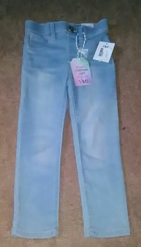 Toddler Girl Jean Pants Size 4 * New W/ Tag! YMI Brand! Pull Up Stretch Skinny  