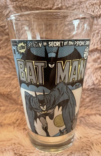 DC Comic Book Vintage Super Powers Batman 16oz Drinking Glass Psychic Siren